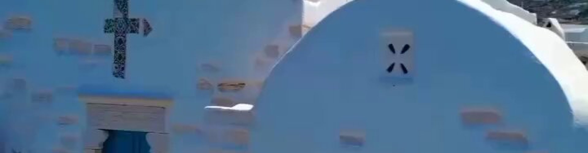 Night skyline with parked cars in Páros, GR