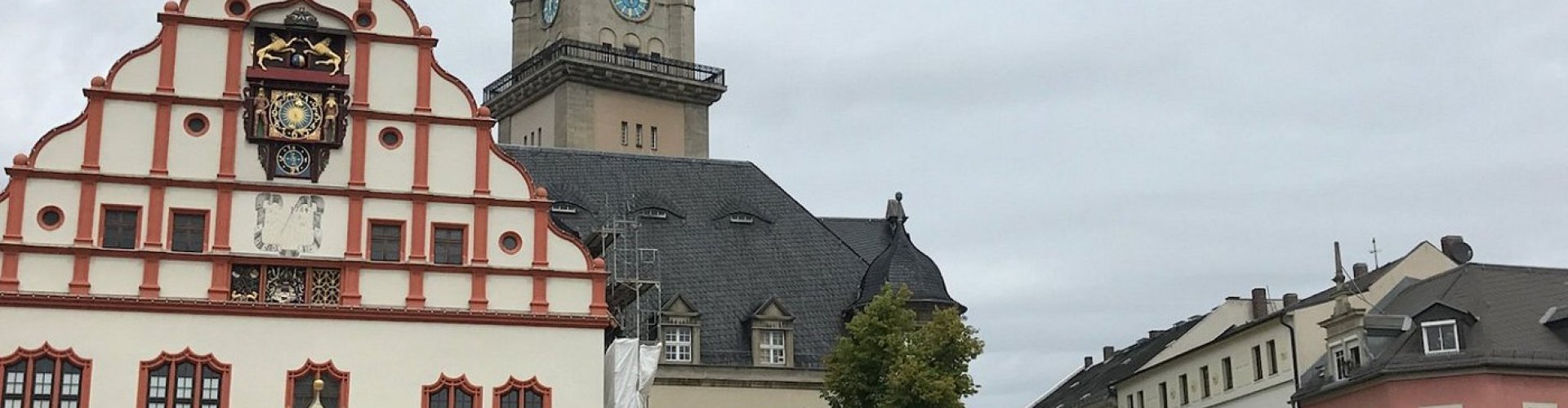 Parking lot in Plauen, DE