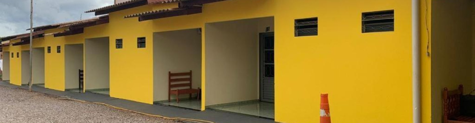 Varzea Grande night skyline with parked cars