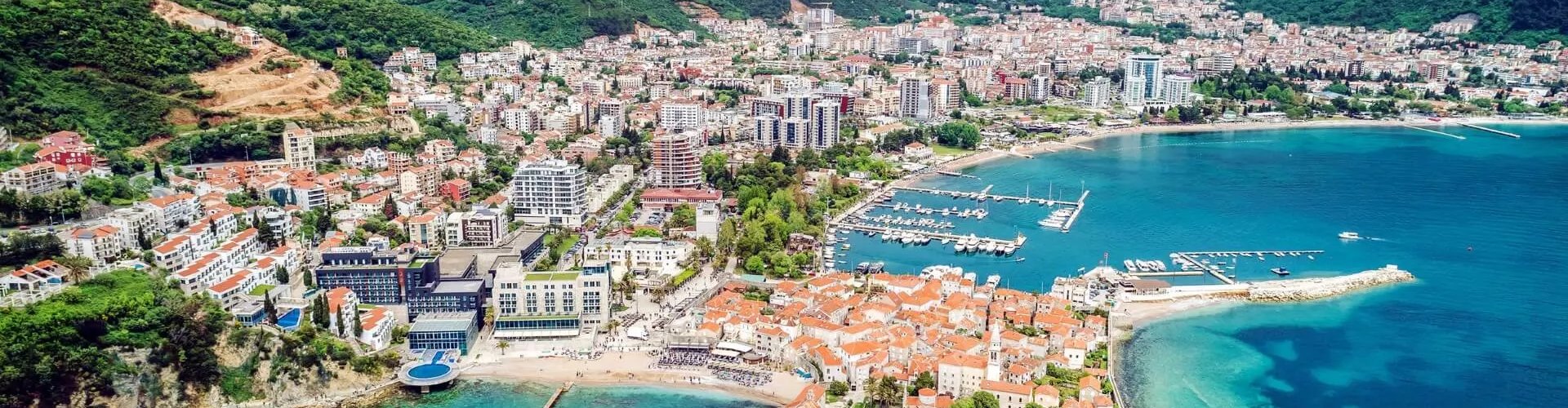 Budva downtown parking garages