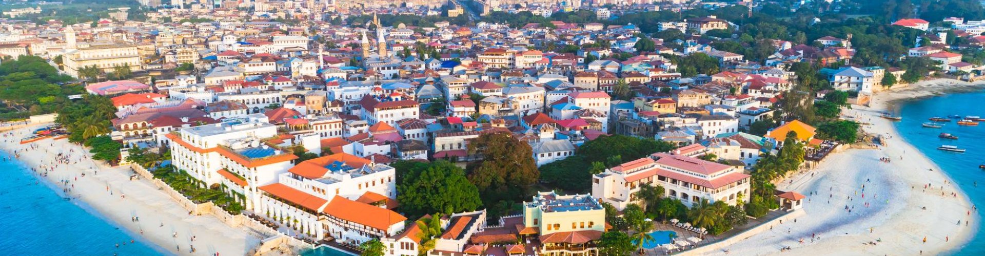 Zanzibar Night Skyline with Parked Cars